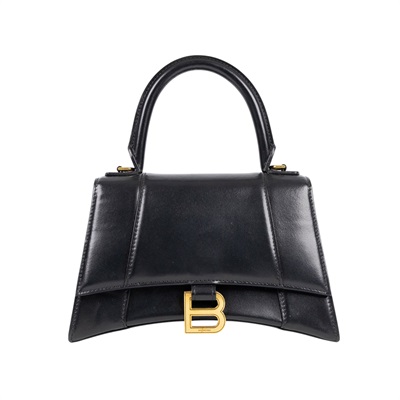 巴黎世家 BALENCIAGA Hourglass 手提包 小型 5935461QJ4M 黑沙漏包 HOURGLASS 防塵袋