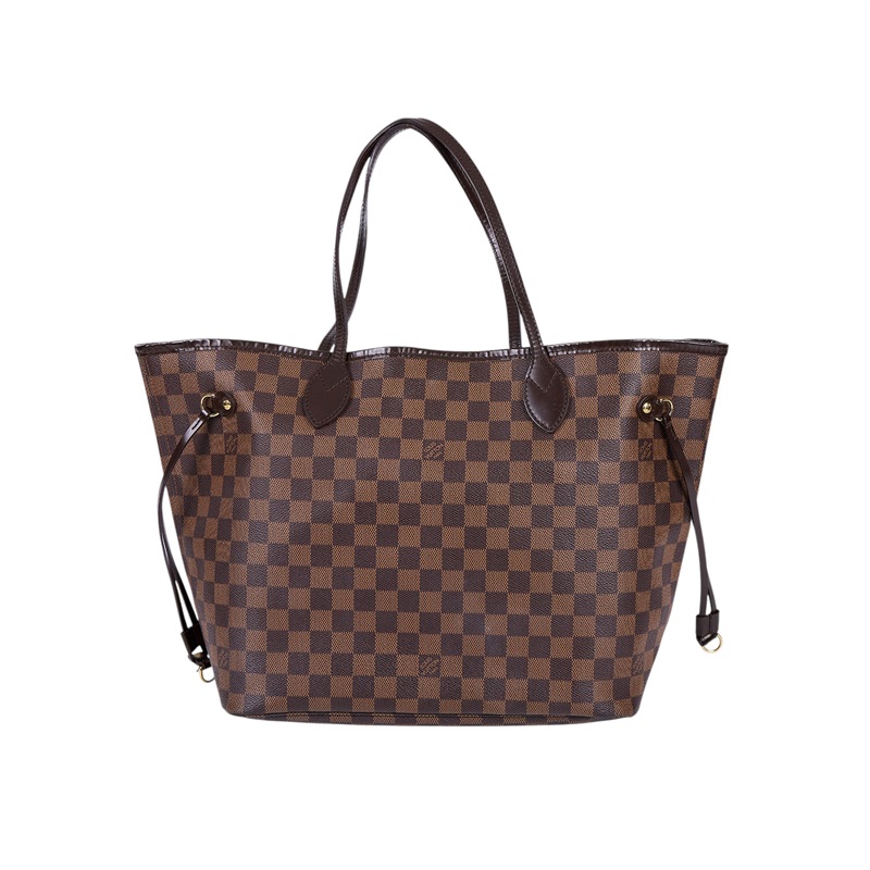 路易威登 LOUIS VUITTON 棕棋盤 Neverfull MM 托特包 N51105 棋盤格NEVERFULL MM 防塵袋