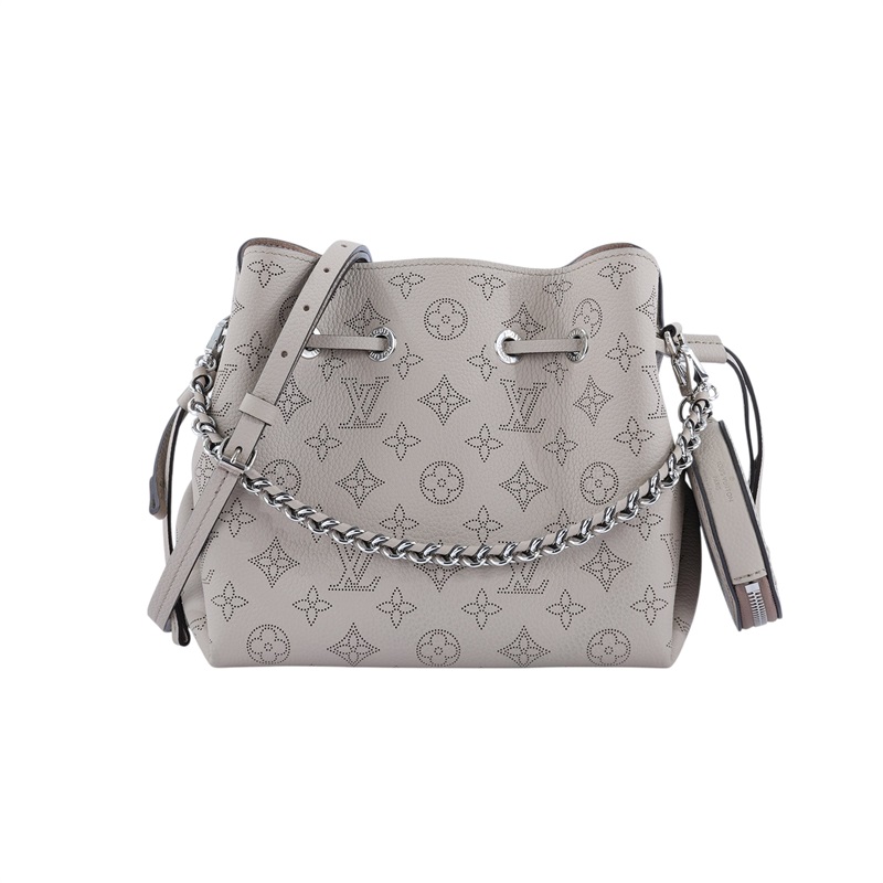 路易威登 LOUIS VUITTON Bella 水桶袋 手提包 灰色 M57201 晶片款 灰原花Bella Mahina水桶包 防塵袋/原廠盒子/購買證明