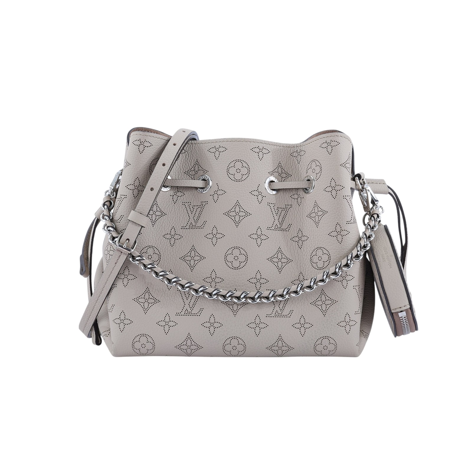 路易威登 LOUIS VUITTON Bella 水桶袋 手提包 灰色 M57201 晶片款 灰原花Bella Mahina水桶包 防塵袋/原廠盒子/購買證明