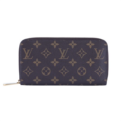 路易威登 LOUIS VUITTON 拉鏈錢包 Monogram帆布 棕色 M42616 晶片款 棕原花拉鍊長夾 防塵袋/原廠盒子