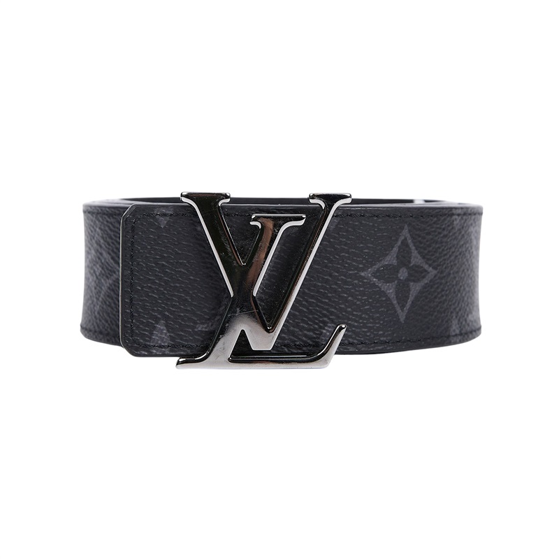 路易威登 LOUIS VUITTON LV Initiales 35毫米 皮帶 M0450V 黑原花銀LOGO腰帶 原廠盒子/防塵袋