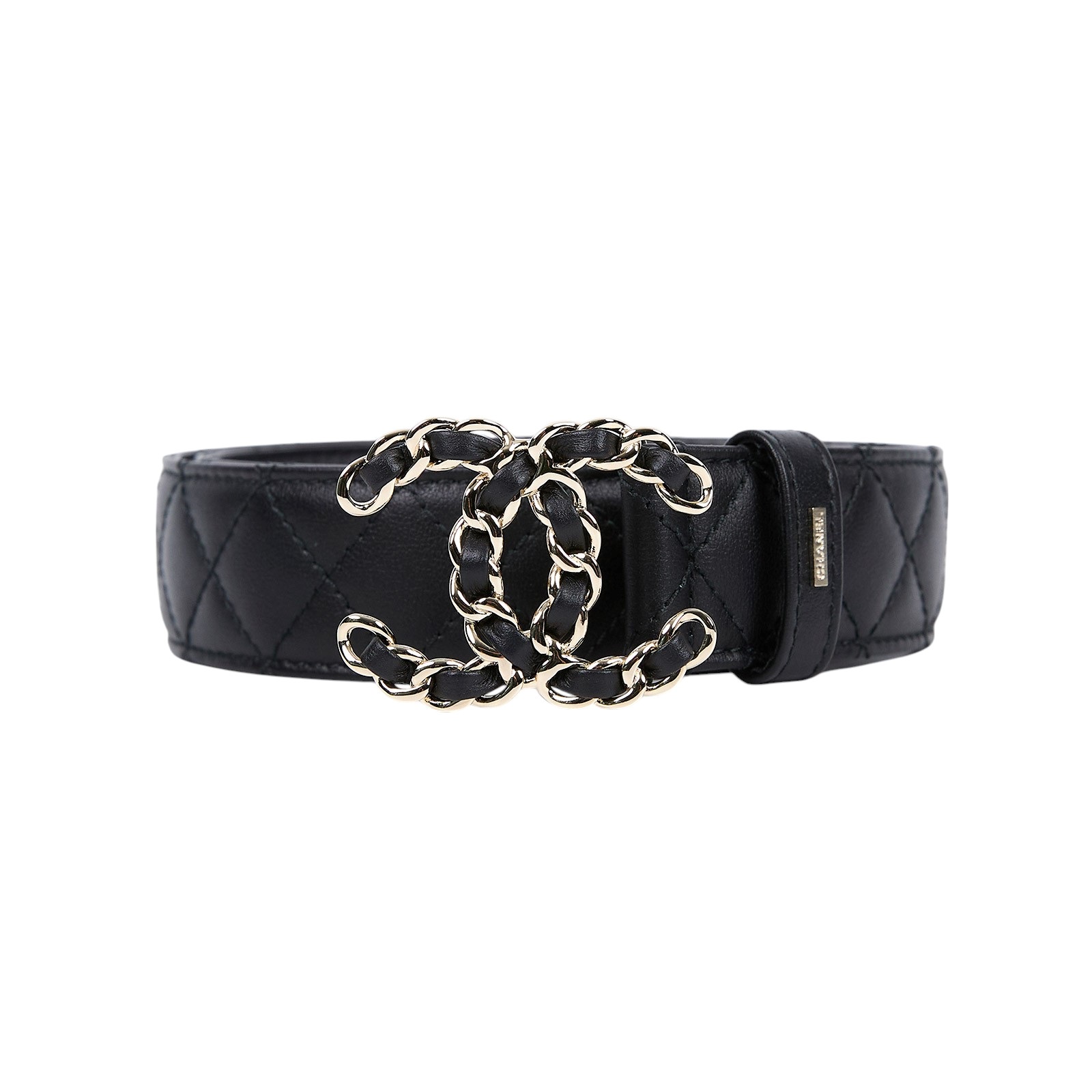 香奈兒 CHANEL 19 腰帶 A73463_80 黑19皮帶 原廠盒子/防塵袋/購買證明