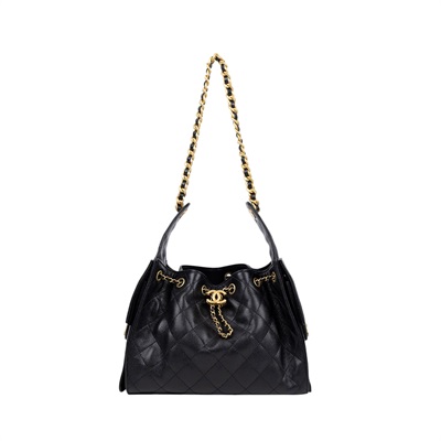 香奈兒 CHANEL 25 小型包 AS5293 晶片款 黑色金釦25小型HOBO 原廠盒子