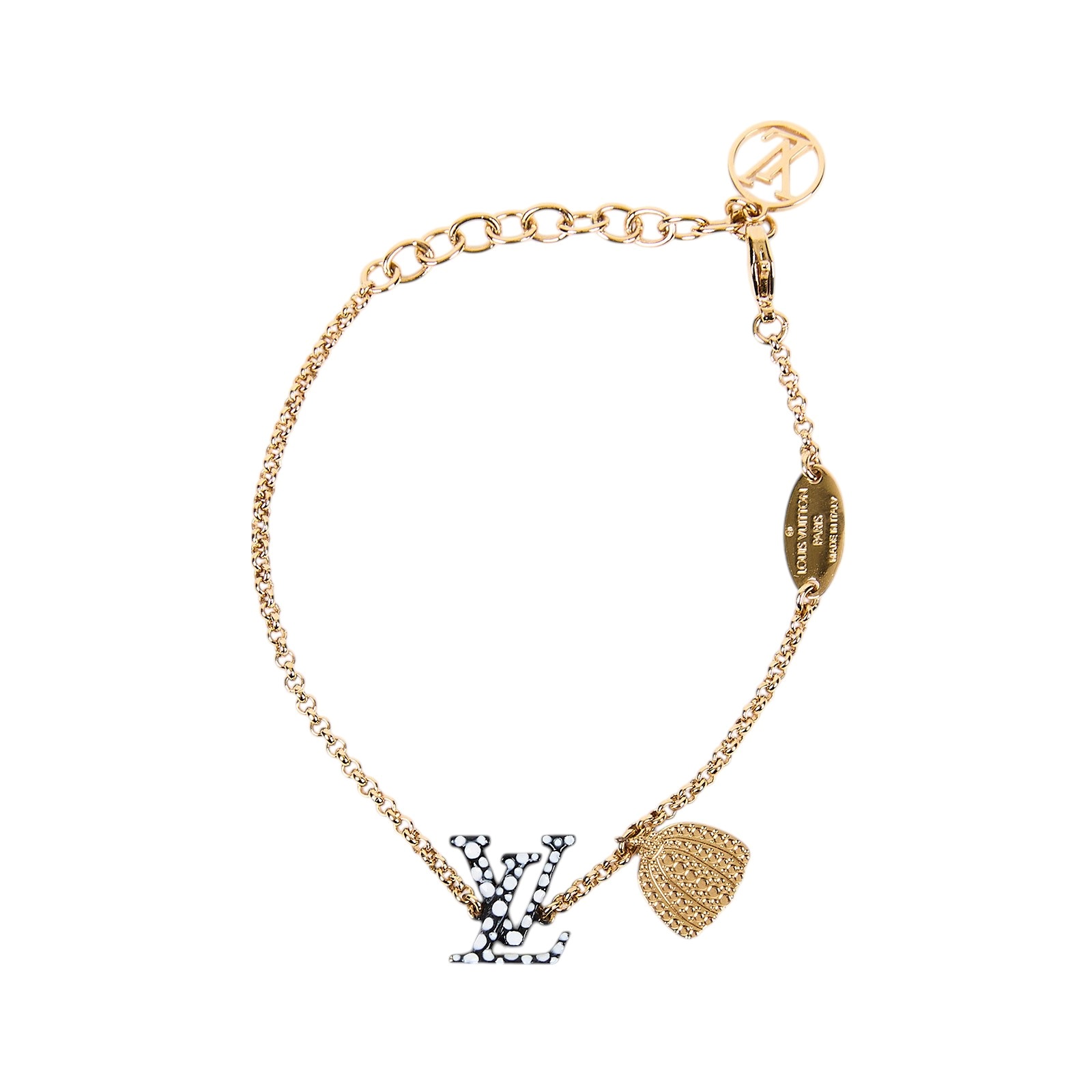 路易威登 LOUIS VUITTON 草間彌生聯名 手鍊 M0969A 黑白色聯名草間彌生南瓜手鍊 防塵袋