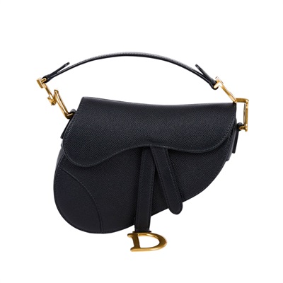 迪奧 CHRISTIAN DIOR Saddle 迷你 馬鞍包 小牛皮 附肩背帶 M0456CBAA 黑色SADDLE馬鞍包 原廠盒子/防塵袋/保證卡