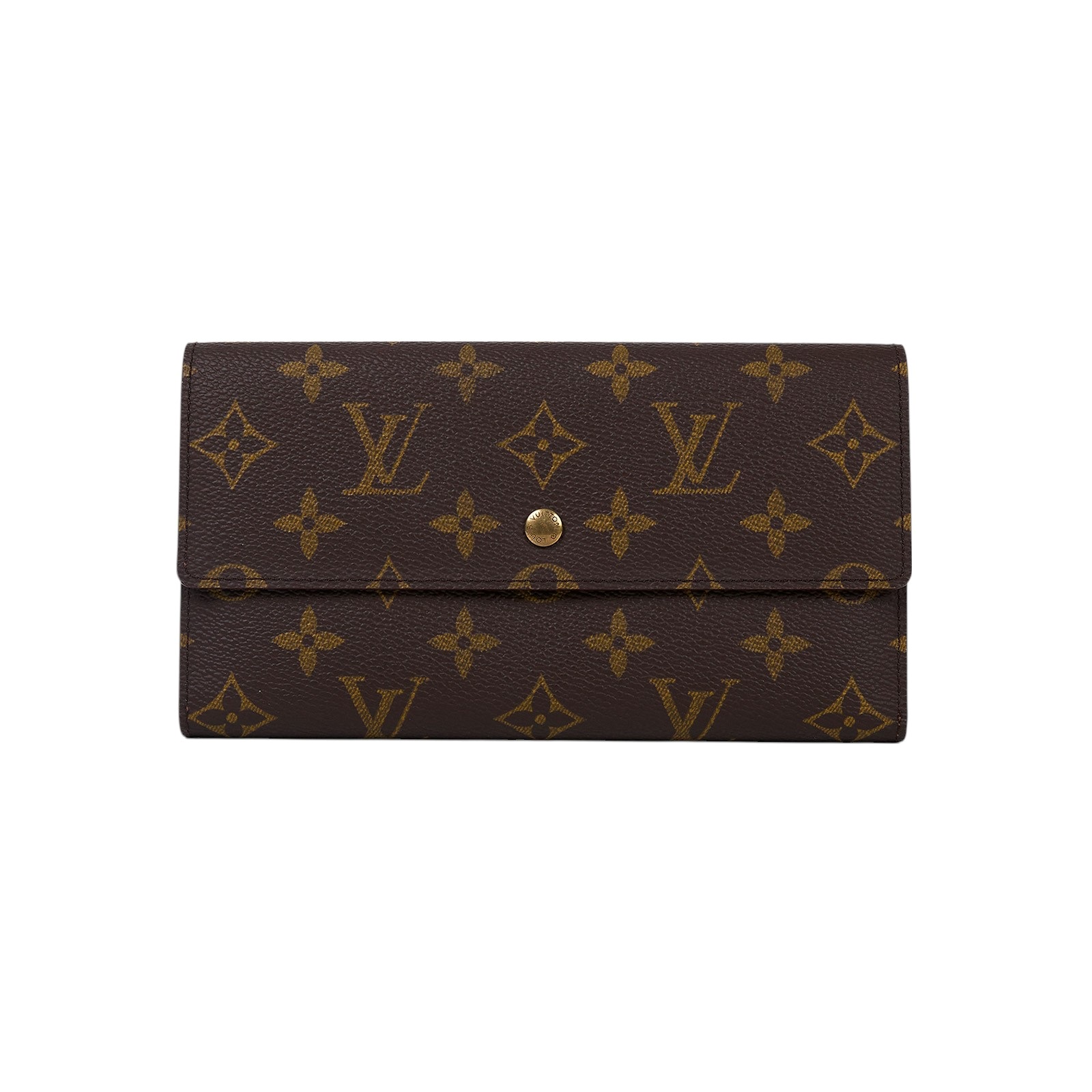路易威登 LOUIS VUITTON Portefeuille International 錢包 長夾 M61217 原花三折長夾 原廠盒子