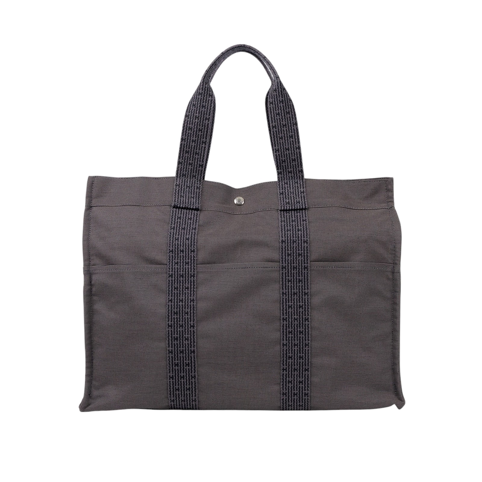 愛馬仕 Hermès Herline GM 托特包 HERLGM  灰 Herline 帆布托特包 鎖組