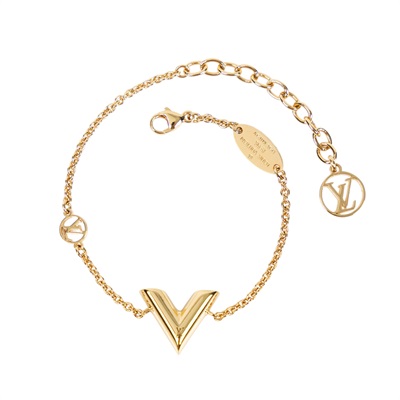 路易威登 LOUIS VUITTON Essential V 手鏈 M00858 金Essential V 手鏈 原廠盒子/防塵袋