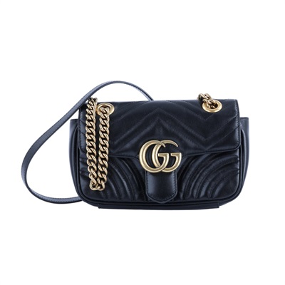 古馳 GUCCI GG Marmont 迷你肩揹袋 446744 498879 黑金牛MARMONT MINI 防塵袋