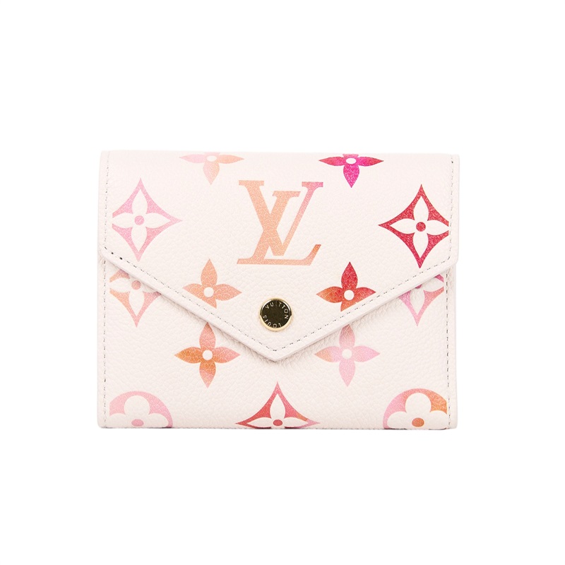 路易威登 LOUIS VUITTON Victorine 錢包 短夾 M83507 晶片款 白粉三折短夾 原廠盒子/防塵袋/購買證明