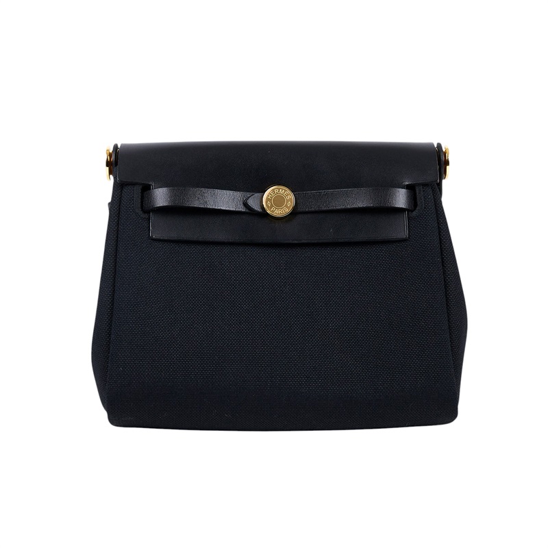 愛馬仕 Hermès Herbag Zip 20 金色五金 黑色 H086430CCAA W刻/H086430CCAA  防塵袋/原廠盒子/購買證明影本