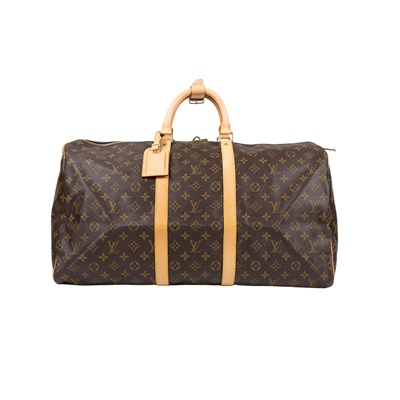 路易威登 LOUIS VUITTON Keepall Bandoulière 55 Monogram經典帆布 波士頓包  旅行袋 M41424  防塵袋/鎖頭