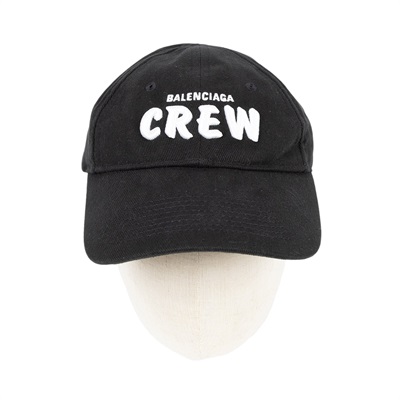 巴黎世家 BALENCIAGA Crew 老帽 617139310B2_L 黑色CREW老帽 無附屬品