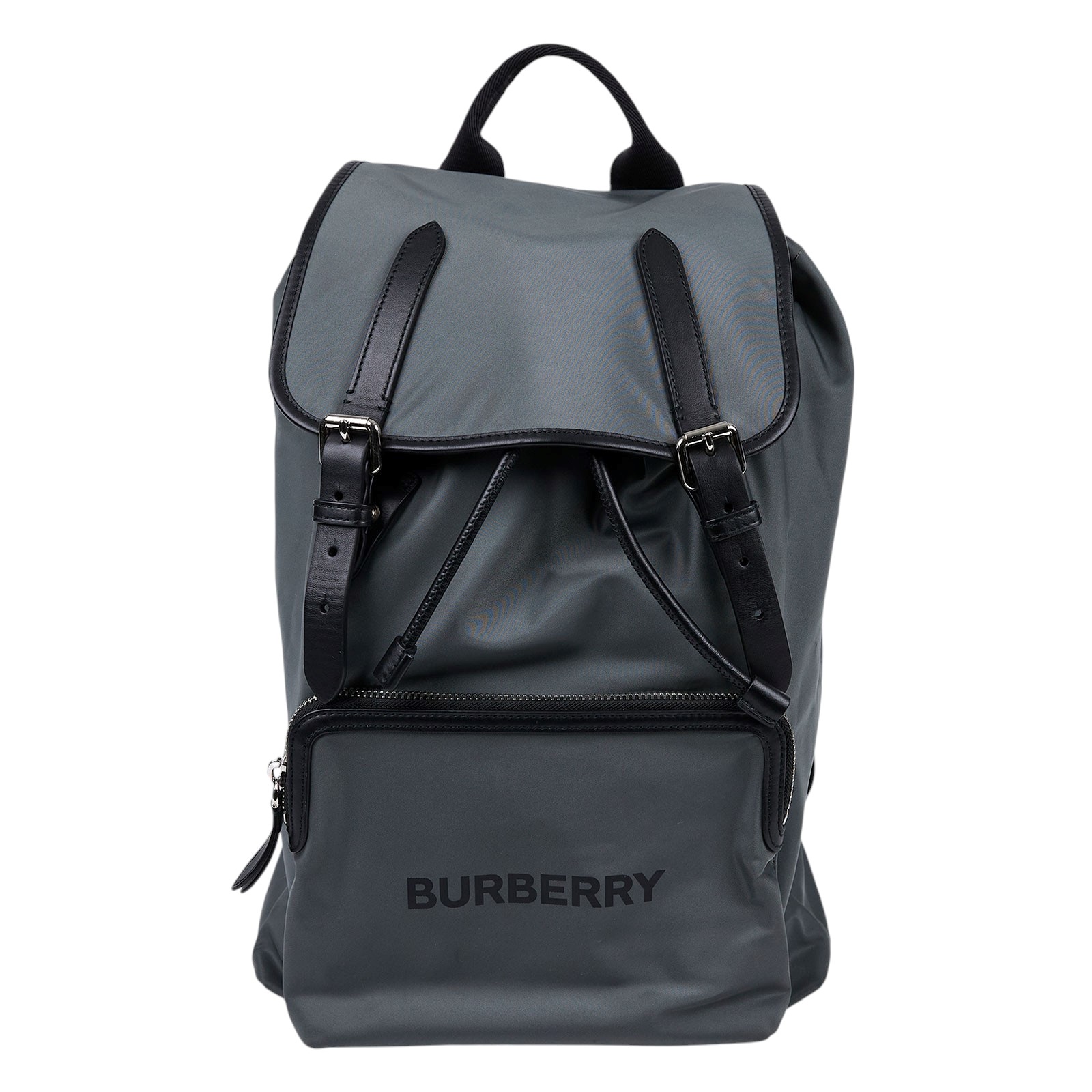 博柏利 BURBERRY Aviator Rucksack 後背包 80618041 灰綠尼龍後背包 防塵袋