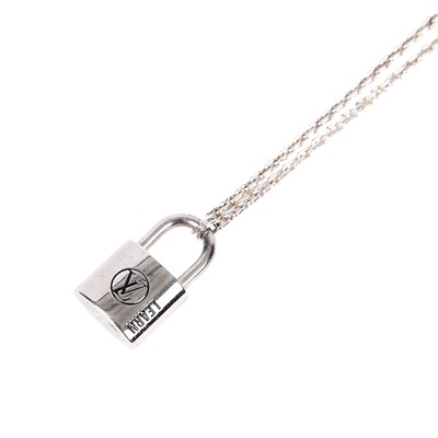 路易威登 LOUIS VUITTON Silver Lockit 吊墜 Q03273 Silver Lockit 項鍊 原廠盒子/防塵袋