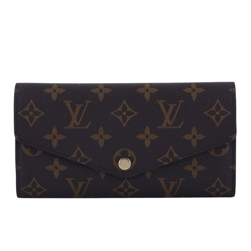 路易威登 LOUIS VUITTON Sarah 錢包 口蓋長夾 棕色 M60531 晶片款 原花SARAH 長夾 防塵袋