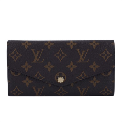 路易威登 LOUIS VUITTON Sarah 錢包 口蓋長夾 棕色 M60531 晶片款 原花SARAH 長夾 防塵袋