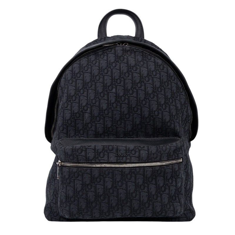 迪奧 CHRISTIAN DIOR Rider 後背包 1VOBA088YKY 黑帆布Rider後背包 無附屬品