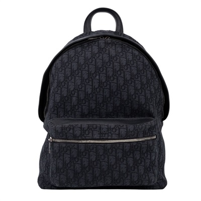 迪奧 CHRISTIAN DIOR Rider 後背包 1VOBA088YKY 黑帆布Rider後背包 無附屬品