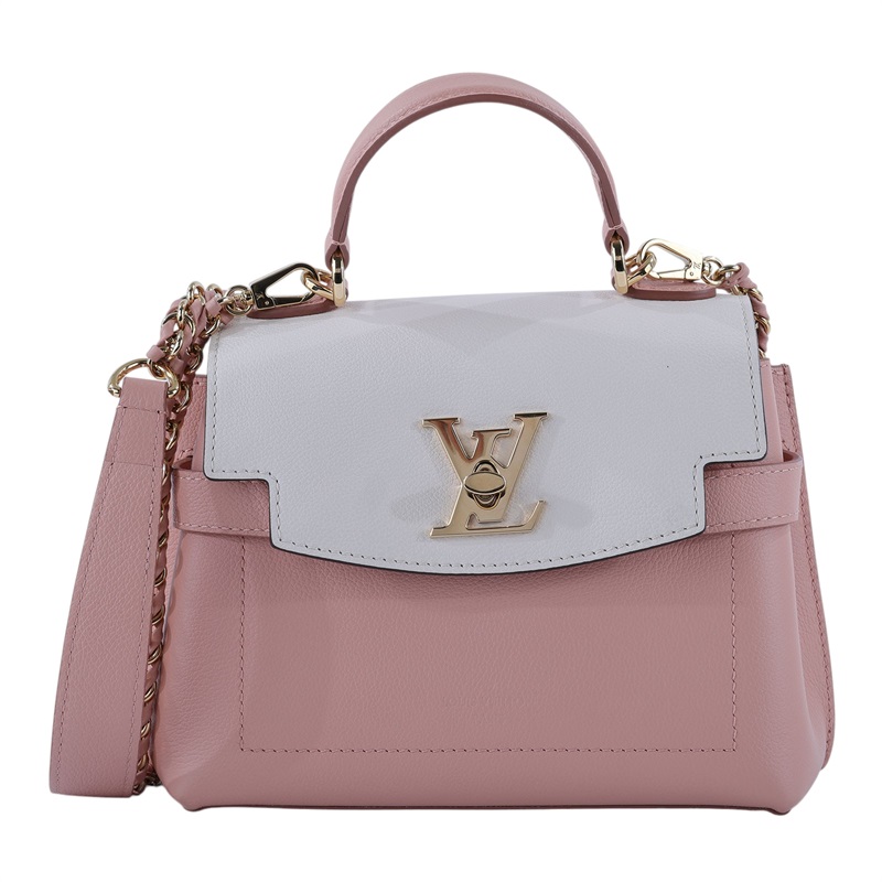 路易威登 LOUIS VUITTON LockMe Ever Mini Green/White 小牛皮 手提 斜背包 M22626 晶片款  原廠盒子/防塵袋/購買證明