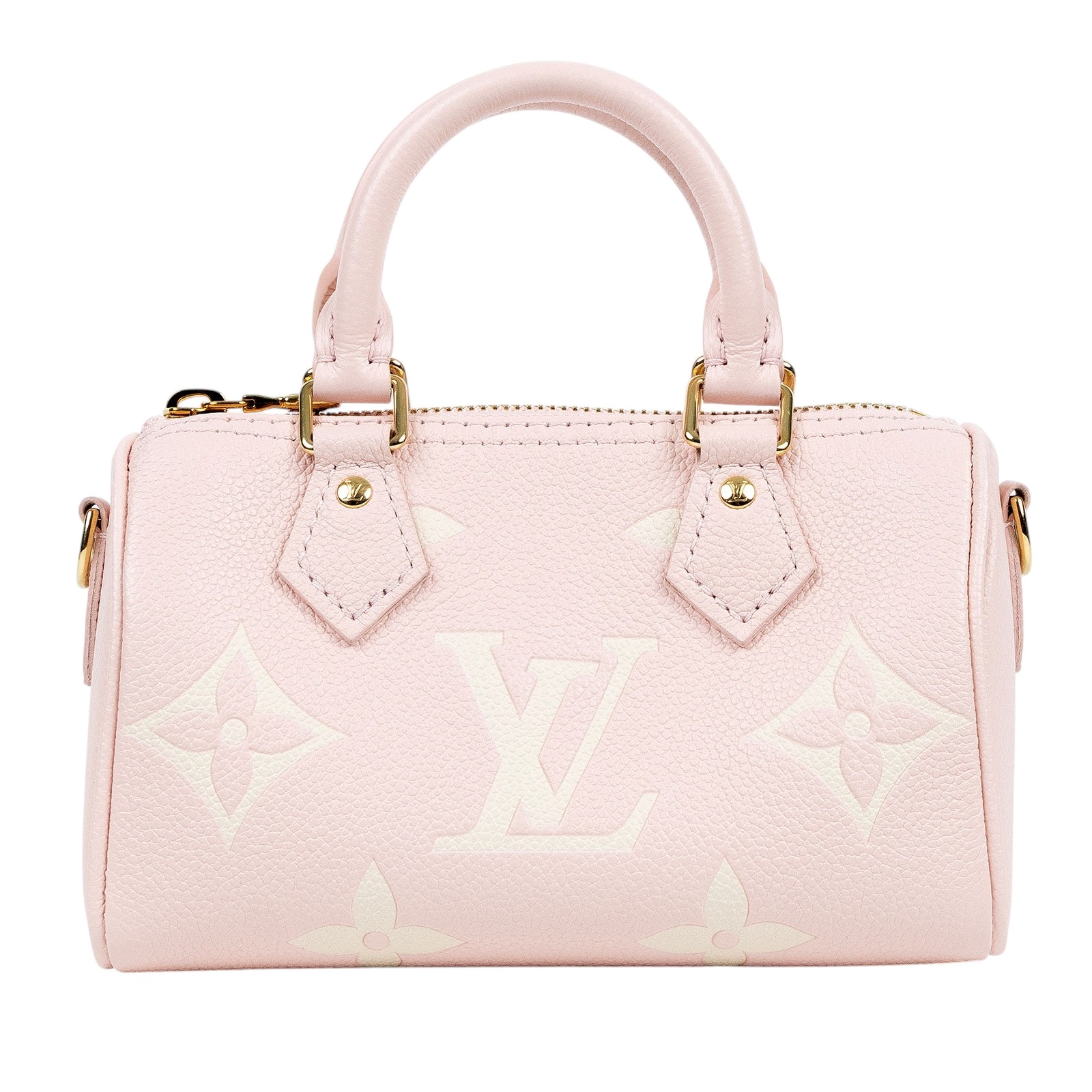 路易威登 LOUIS VUITTON Nano Speedy 手提 肩背包 Rose色 White Quartz色 M14226 晶片款  防塵袋/鍊帶