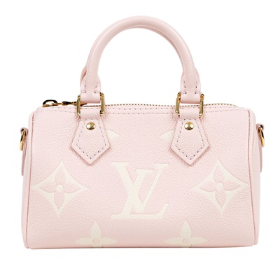 路易威登 LOUIS VUITTON Nano Speedy 手提 肩背包 Rose色 White Quartz色 M14226 晶片款  防塵袋/鍊帶