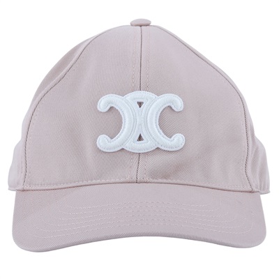 思琳 CELINE Triomphe 棉質棒球帽 2AUT6234X_L 粉拚白LOGO棒球帽 無附屬品