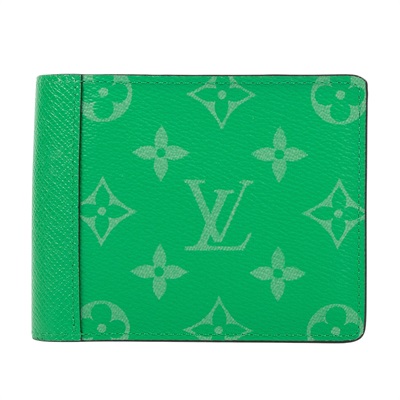 路易威登 LOUIS VUITTON Multiple Wallet 錢包短夾 綠色 M30993 晶片款 綠對開短夾 原廠盒子/防塵袋