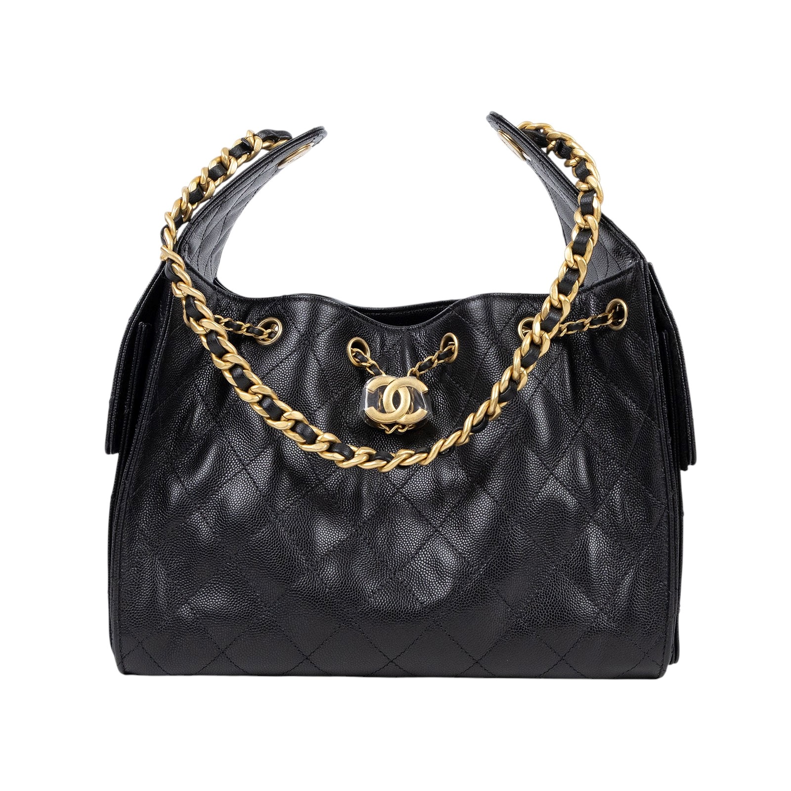 香奈兒 CHANEL 25 小型包 AS5293 B203049 黑色金釦25小型HOBO 原廠盒子/防塵袋/台灣購買證明影本