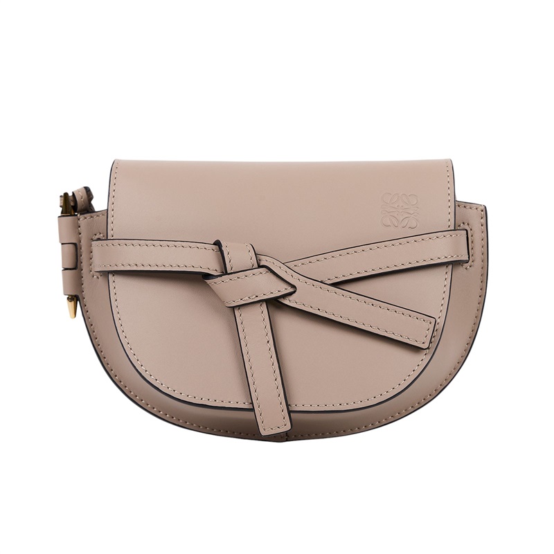 羅意威 LOEWE Mini Gate Dual bag 迷你 小牛皮 肩背包 帆布背帶 A650N46X13 沙色GATE MINI背帶款 防塵袋