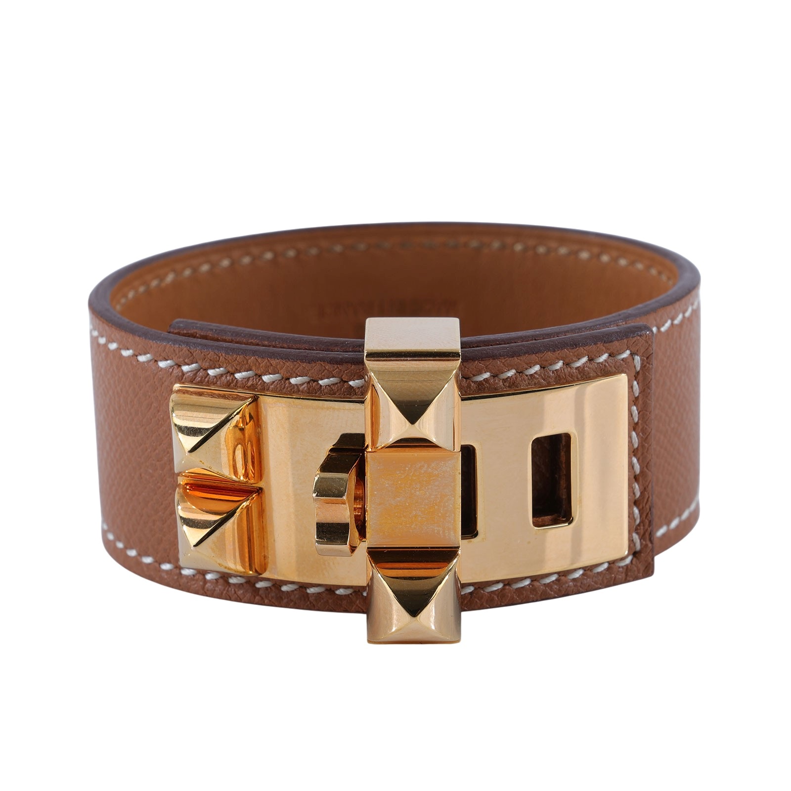 愛馬仕 Hermes Collier de Chien 24 手環 金棕 H079501CC37T2 /#T2 金棕CDC手環 原廠盒子/防塵袋