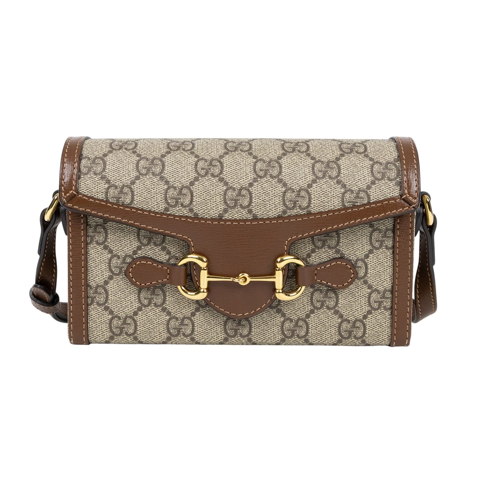 古馳 GUCCI Horsebit 1955 馬銜扣 迷你袋 斜背包 烏木色 699296 92TCG 棕1955馬銜釦相機包 原廠盒子/防塵袋