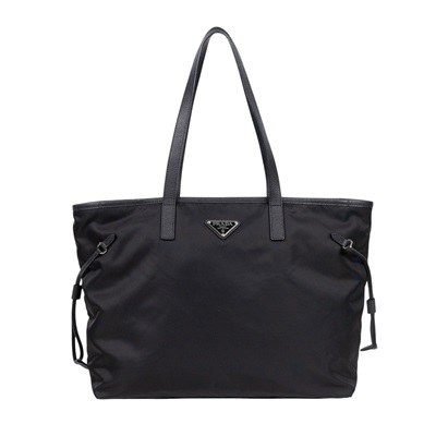 普拉達 PRADA Vela Borsa 尼龍 托特包 1BG401_V44 黑尼龍托特包 防塵袋/保證卡