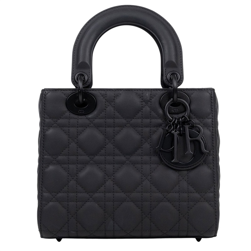 迪奧 CHRISTIAN DIOR Lady Dior My ABCDior 小型 肩背 手提包 羊皮 M0538SLOI  原廠盒子/背帶/購買證明/飾品字母/保證卡