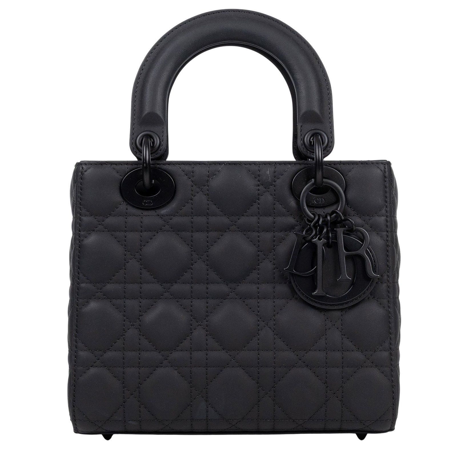 迪奧 CHRISTIAN DIOR Lady Dior My ABCDior 小型 肩背 手提包 羊皮 M0538SLOI  原廠盒子/背帶/購買證明/飾品字母/保證卡