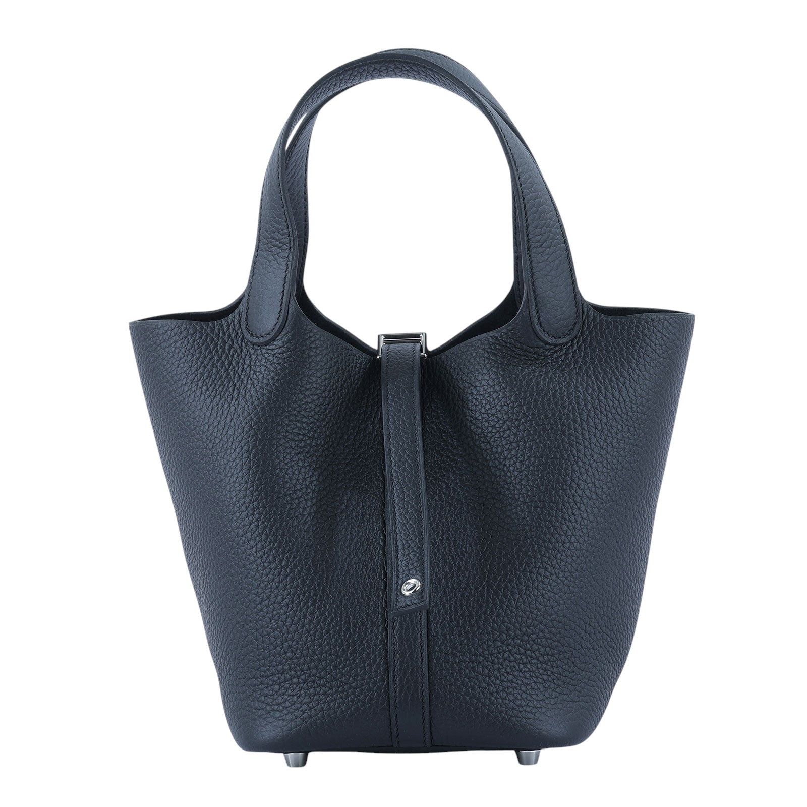 愛馬仕 Hermes Picotin Lock 18 菜籃子包 銀色五金 黑色 H056289CK89 H056289CK/K AK 007 MM/K刻  原廠盒子/防塵袋/鎖組