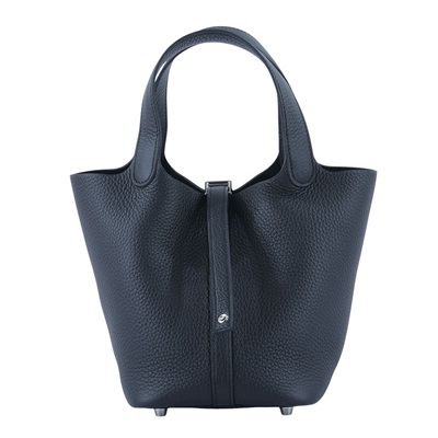 愛馬仕 Hermes Picotin Lock 18 菜籃子包 銀色五金 黑色 H056289CK89 H056289CK/K AK 007 MM/K刻  原廠盒子/防塵袋/鎖組