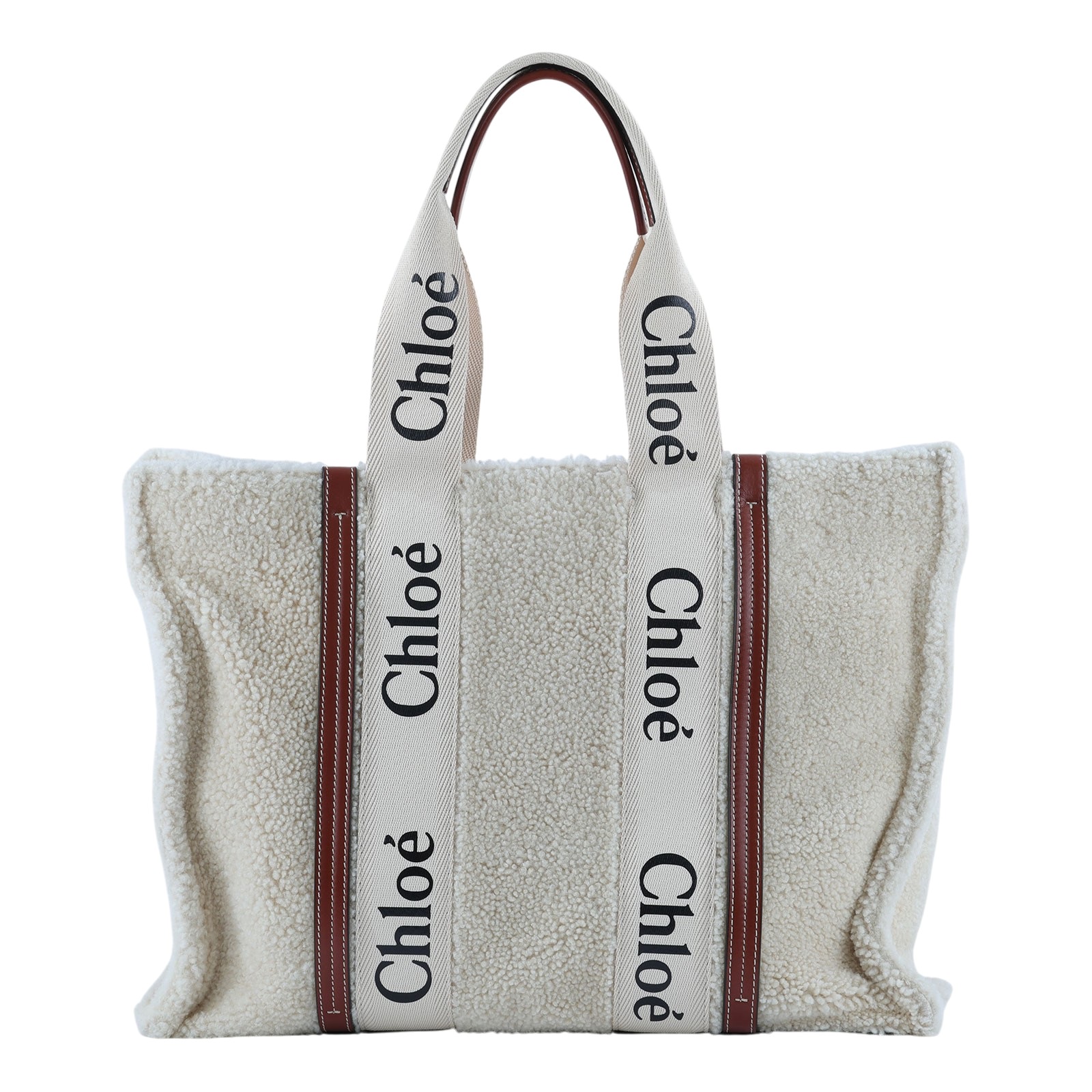 蔻依 CHLOE Large Woody 手提包 羊絨 CHC21WS382F586J1 羊毛WOODY 防塵袋/保證卡