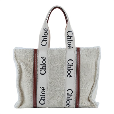 蔻依 CHLOE Large Woody 手提包 羊絨 CHC21WS382F586J1 羊毛WOODY 防塵袋/保證卡