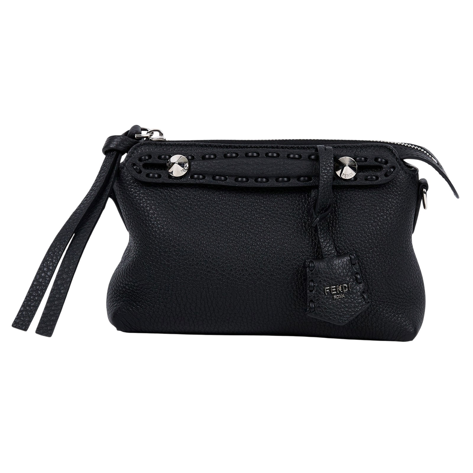 芬迪 FENDI By The Way 迷你 Selleria 單肩包 8BS098ASU2 黑SELLERIA MINI 原廠盒子/防塵袋/保證卡