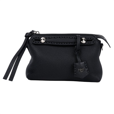 芬迪 FENDI By The Way 迷你 Selleria 單肩包 8BS098ASU2 黑SELLERIA MINI 原廠盒子/防塵袋/保證卡