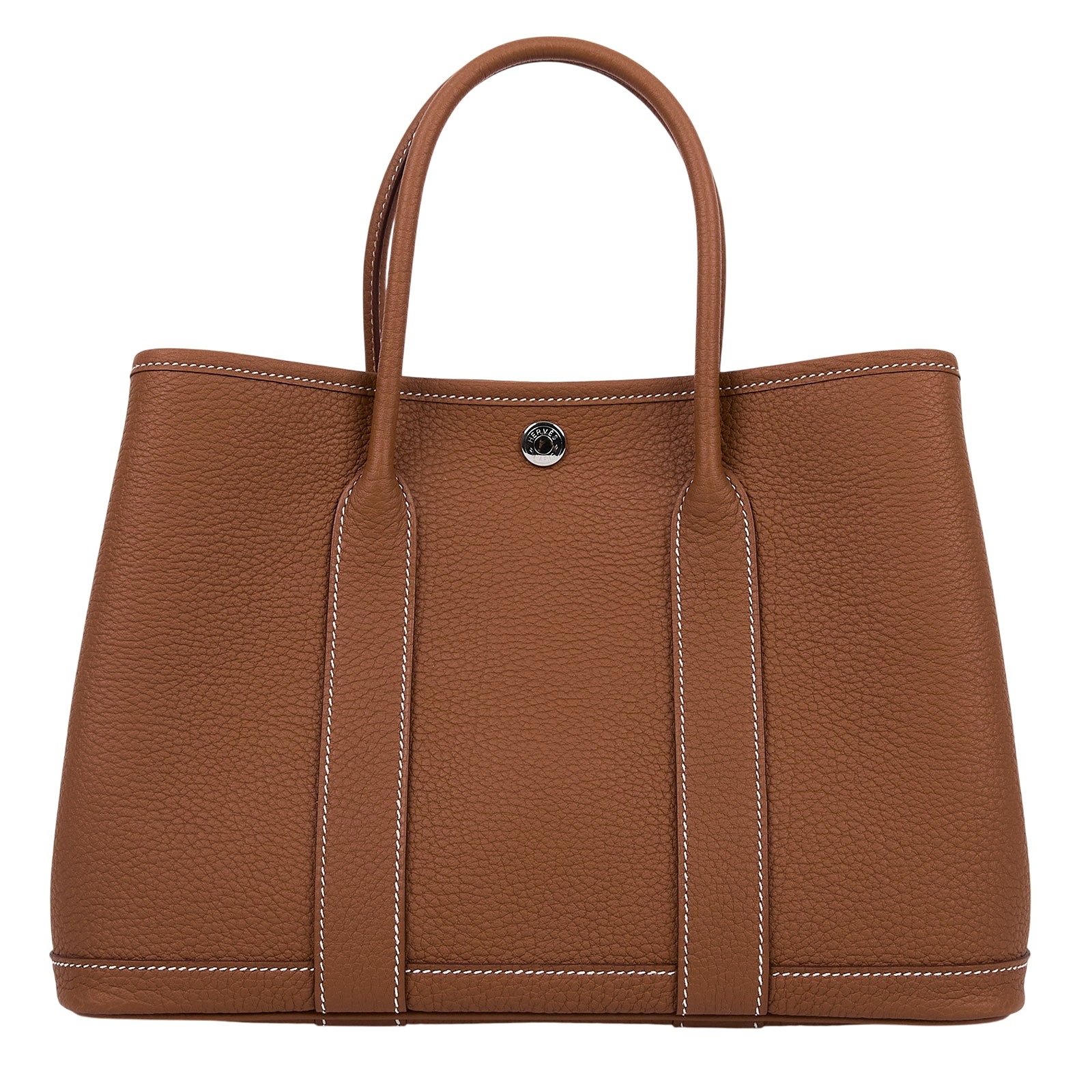 愛馬仕 Hermes Garden Party 花園派對包 30 銀色五金 金棕 H051568CK37 /W刻 金棕GP30 原廠盒子/防塵袋