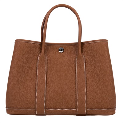 愛馬仕 Hermes Garden Party 花園派對包 30 銀色五金 金棕 H051568CK37 /W刻 金棕GP30 原廠盒子/防塵袋