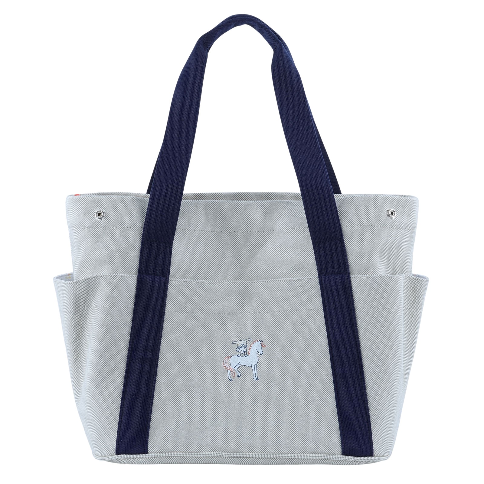 愛馬仕 Hermes Cabriole育兒包   卡其藍背袋媽媽包 原廠盒子/墊子