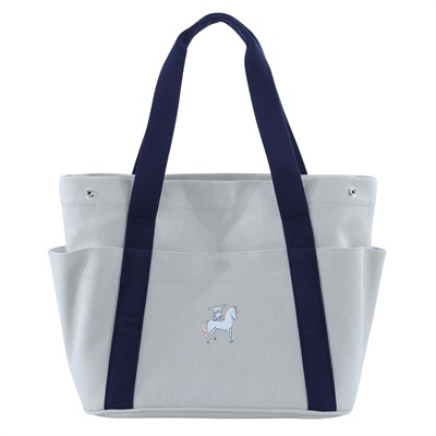 愛馬仕 Hermes Cabriole育兒包   卡其藍背袋媽媽包 原廠盒子/墊子