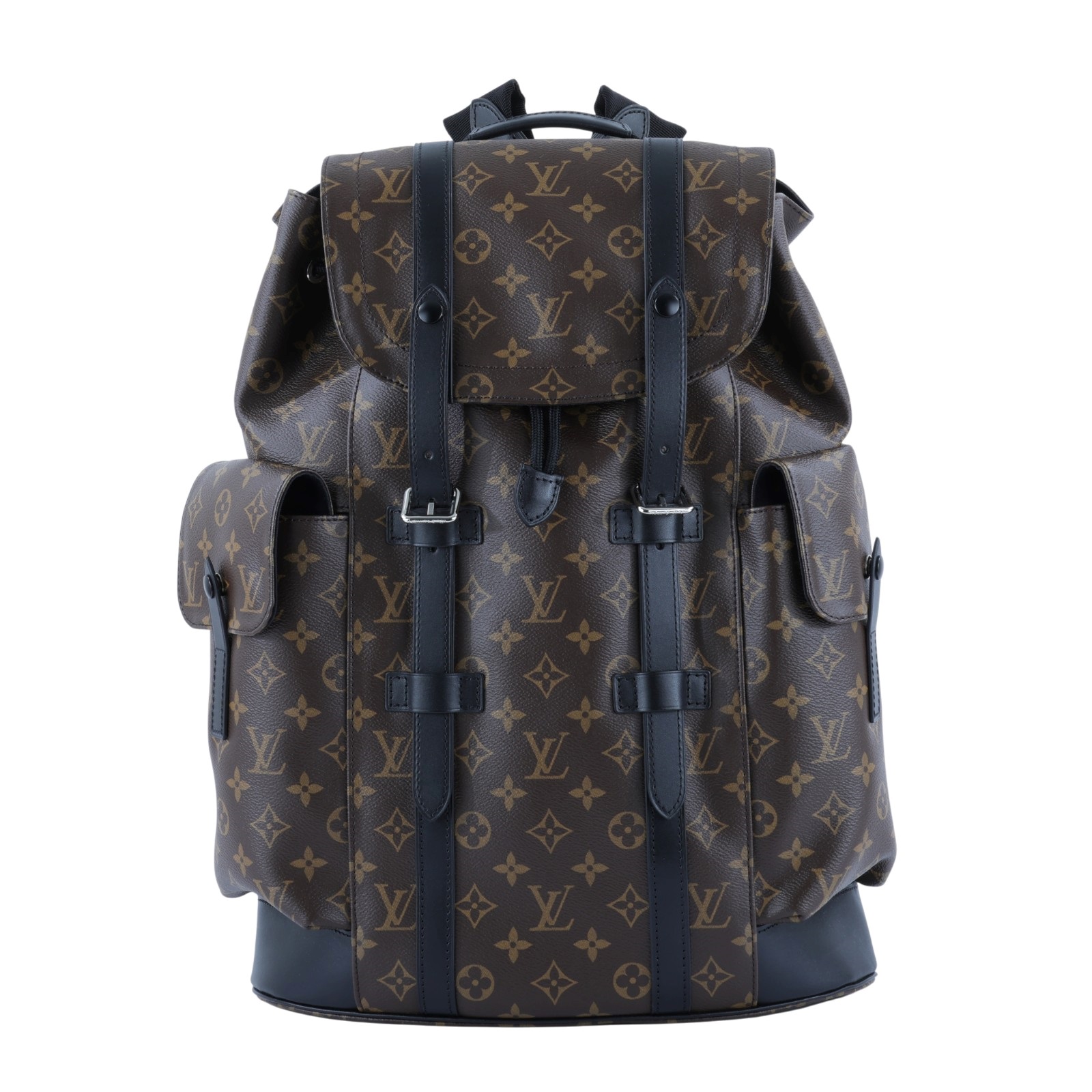 路易威登 LOUIS VUITTON Christopher MM 後背包 經典帆布 M43735 晶片款  原廠盒子/防塵袋/購買證明