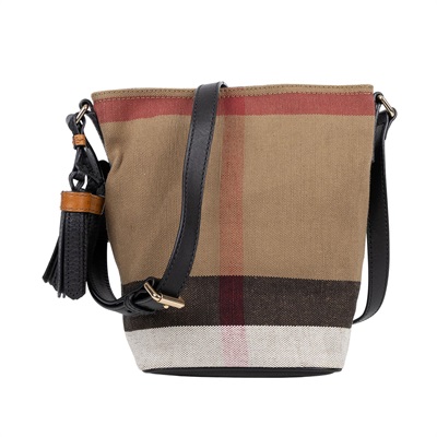 博柏利 BURBERRY 水桶包 3997284 格紋水桶包 防塵袋