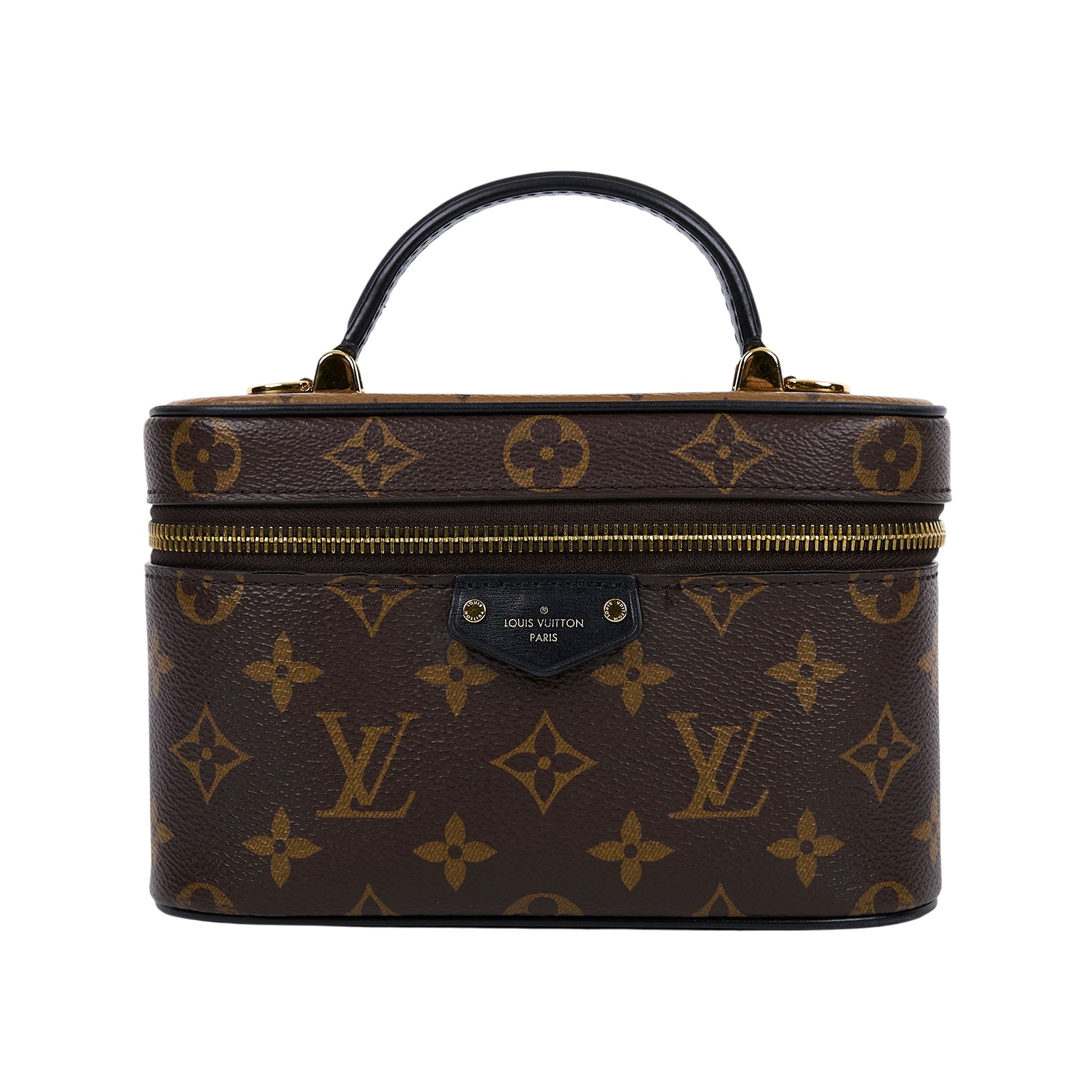 路易威登 LOUIS VUITTON Vanity Chain Pouch 肩背 手提 化妝箱 M47125 晶片款  原廠盒子/防塵袋/鑰匙