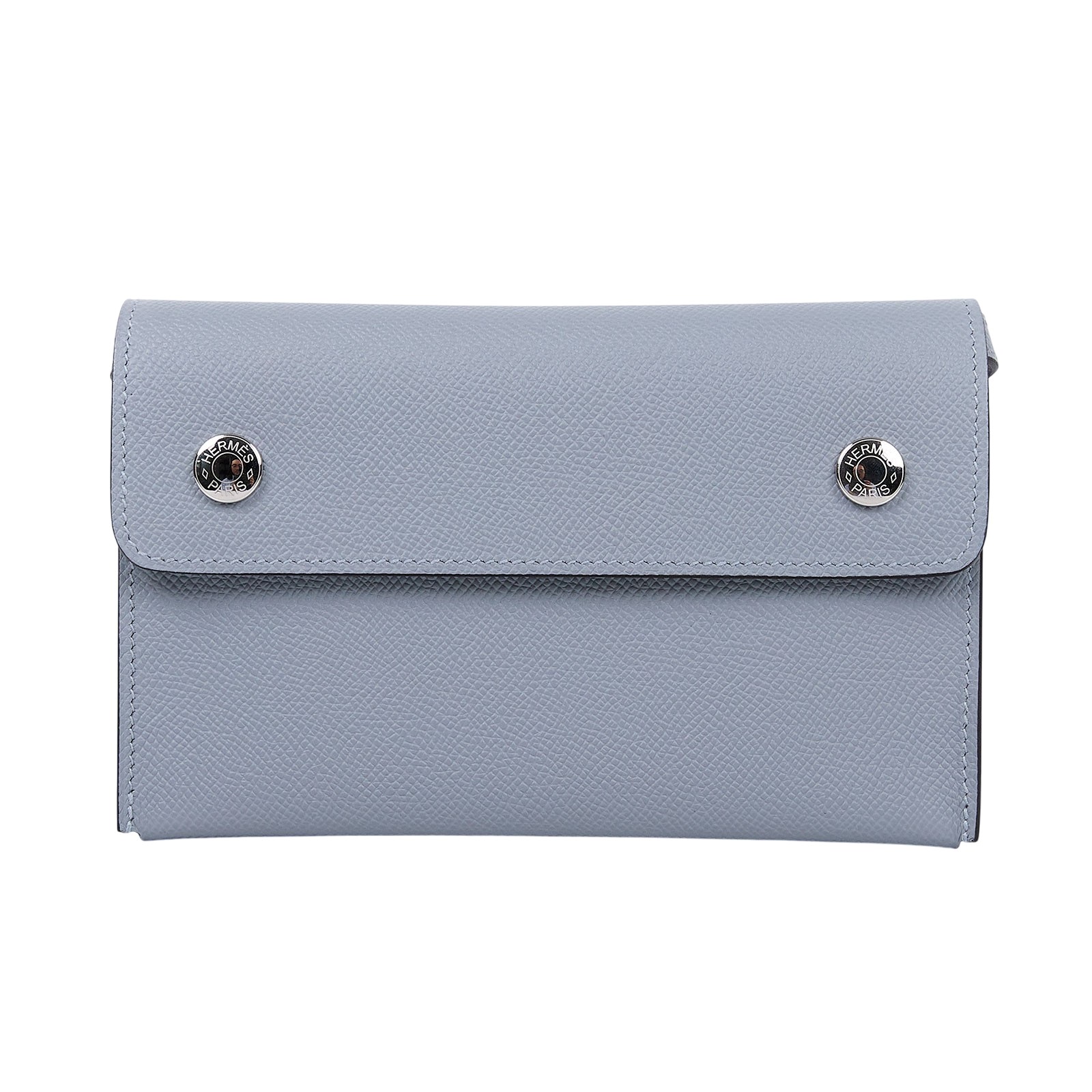 愛馬仕 Hermes Hermesnap 隨身錢包 銀色五金 木偶灰 H085291CKP0 H085291CK/K刻/K AM 005 UH/P0  防塵袋/原廠盒子